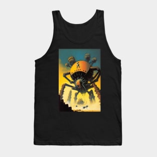 Walking Robot Spider City Tank Top